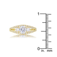 Thumbnail for Genna 1.1ct CZ 14k Gold Delicate Classic Ring