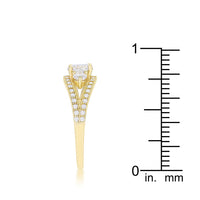 Thumbnail for Genna 1.1ct CZ 14k Gold Delicate Classic Ring