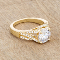 Thumbnail for Irine 2.3ct CZ 14k Gold Classic Ring
