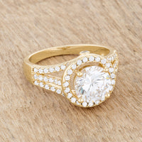Thumbnail for Marylin 2.5ct CZ 14k Gold Classic Ring