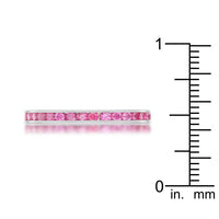 Thumbnail for Teresa 0.5ct Ruby CZ Stainless Steel Eternity Band