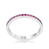 Thumbnail for Teresa 0.5ct Garnet CZ Stainless Steel Eternity Band