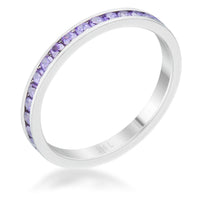 Thumbnail for Teresa 0.5ct Amethyst CZ Stainless Steel Eternity Band