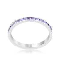 Thumbnail for Teresa 0.5ct Amethyst CZ Stainless Steel Eternity Band