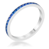 Thumbnail for Teresa 0.5ct Sapphire CZ Stainless Steel Eternity Band