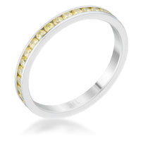 Thumbnail for Teresa 0.5ct Jonquil CZ Stainless Steel Eternity Band