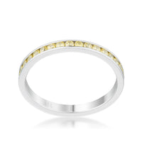 Thumbnail for Teresa 0.5ct Jonquil CZ Stainless Steel Eternity Band