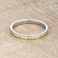 Thumbnail for Teresa 0.5ct Jonquil CZ Stainless Steel Eternity Band