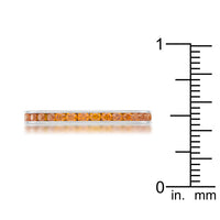 Thumbnail for Teresa 0.5ct Orange CZ Stainless Steel Eternity Band