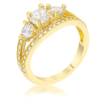 Thumbnail for Geneviere 1.45ct CZ 14k Gold Classic Ring