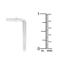Thumbnail for Christine 0.2ct CZ Rhodium Cross Charm Ring