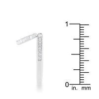 Thumbnail for Snowflake 0.35ct CZ Rhodium Simple Holiday Charm Band Ring