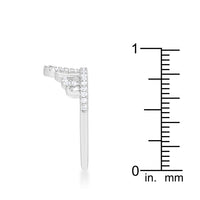Thumbnail for Madeline 0.2ct Rhodium Simple Crown Ring