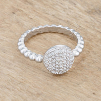 Thumbnail for Stunning CZ Rhodium Ring