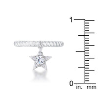 Thumbnail for Cubic Zirconia Star Charm Fashion Ring