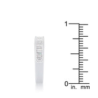 Thumbnail for Baguette Cut CZ Rhodium Wedding Band