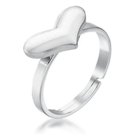 Thumbnail for Stainless Steel Adjustable Heart Ring