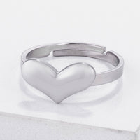 Thumbnail for Stainless Steel Adjustable Heart Ring
