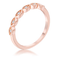 Thumbnail for Rose Gold Plated Sextus Marquise Delicate Stackable Ring