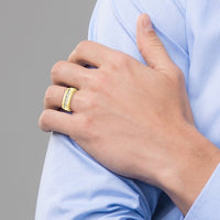 Thumbnail for 10-Karat 5-Stone Lab Grown Diamond SI1/SI2, G H I, Men's Channel Band