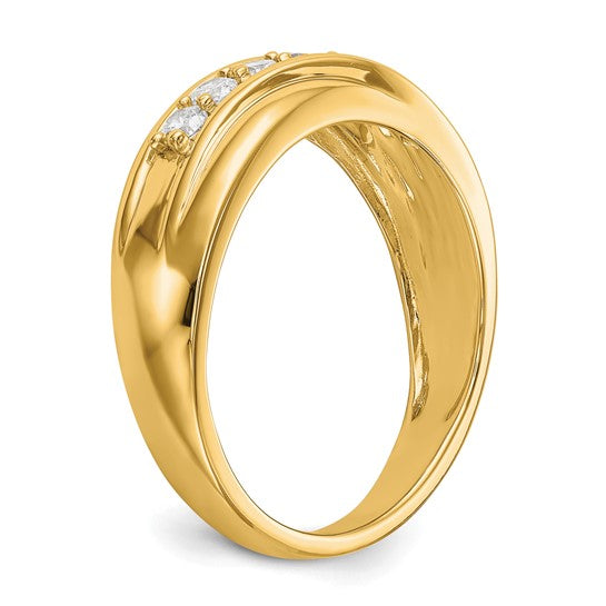 14karat Lab Grown Diamond SI1/SI2, G H I, Men's Band