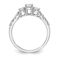 Thumbnail for 14karat Lab Grown Diamond SI1/SI2, G H I, 3-Stone Complete Engagement Ring