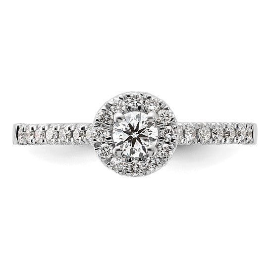 14kw Lab Grown Diamond SI1/SI2, G H I, Complete Engagement Ring