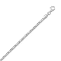 Thumbnail for Rhodium Plated Franco Chain Necklace (2.4mm)
