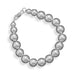 10mm Sterling Silver Bead Strand