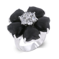 Thumbnail for Black Heart Clover Ring