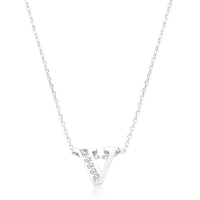 Thumbnail for Pave Initial V Pendant