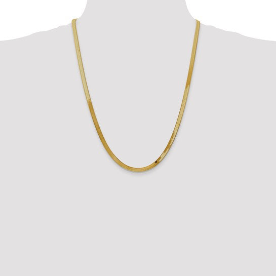 14karat 4mm Silky Herringbone Chain