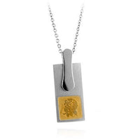 Thumbnail for Stainless Steel Floral Silhouette Pendant
