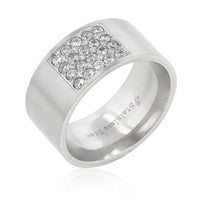 Thumbnail for Stainless Steel Pave Cubic Zirconia Mens Ring