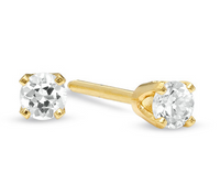 Thumbnail for Natural 1/4 carat total diamond carat weight Diamond Stud Earrings