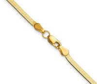 Thumbnail for Ladies Herringbone Necklace Yellow Gold