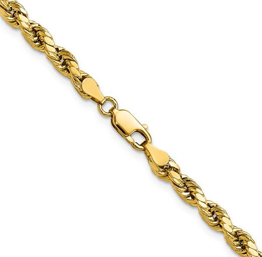 22 Inch Semi-Solid 4mm Rope Chain