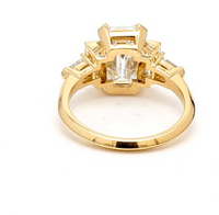 Thumbnail for La Dolce Vita: Custom Emerald Shape 14 Karat Yellow Gold Engagement Ring