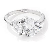 Thumbnail for Milano Dream Toi et Moi CZ Engagement Ring