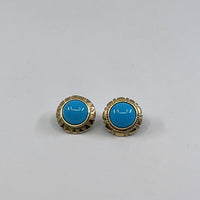 Thumbnail for TURQUOISE CABOCHON TURQUOISE EARRING