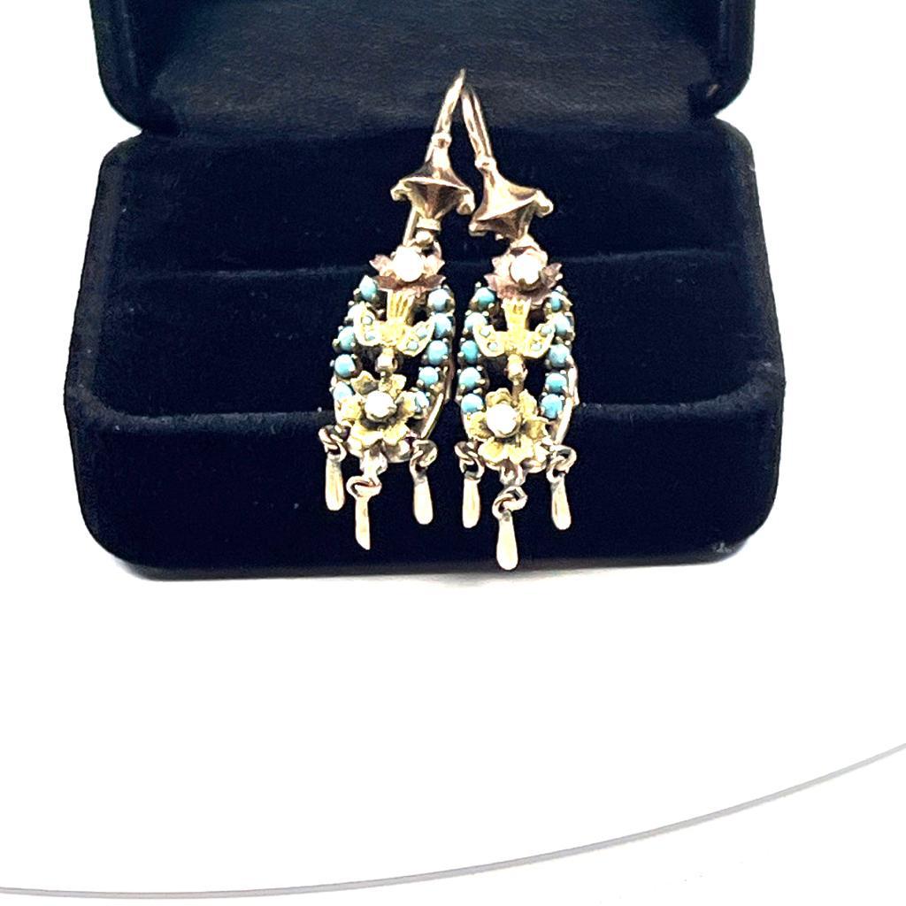 PEARL & TURQUOISE CABOCHON TURQUOISE
