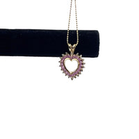 Thumbnail for DIAMOND & PINK TOPAZ CUT ROLO CHAIN