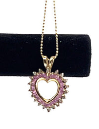 Thumbnail for DIAMOND & PINK TOPAZ CUT ROLO CHAIN