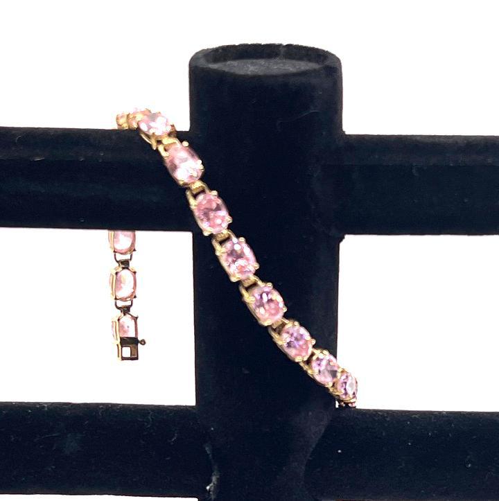 PINK TOPAZ BRACELET STONES