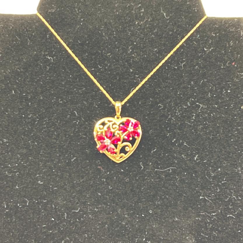 DAMOND / RUBY PENDANT