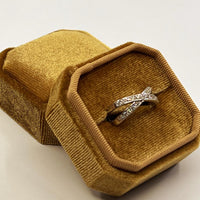 Thumbnail for DIAMOND SILVER CROSSOVER RING