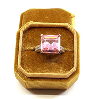 Thumbnail for PINK ZIRCONIA LADIES CUSHION CUT