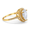 Thumbnail for The Positano Pear Shape CZ Engagement ring