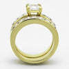 Thumbnail for Vesuvio Flame CZ Wedding Ring Set