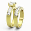 Thumbnail for Vesuvio Flame CZ Wedding Ring Set